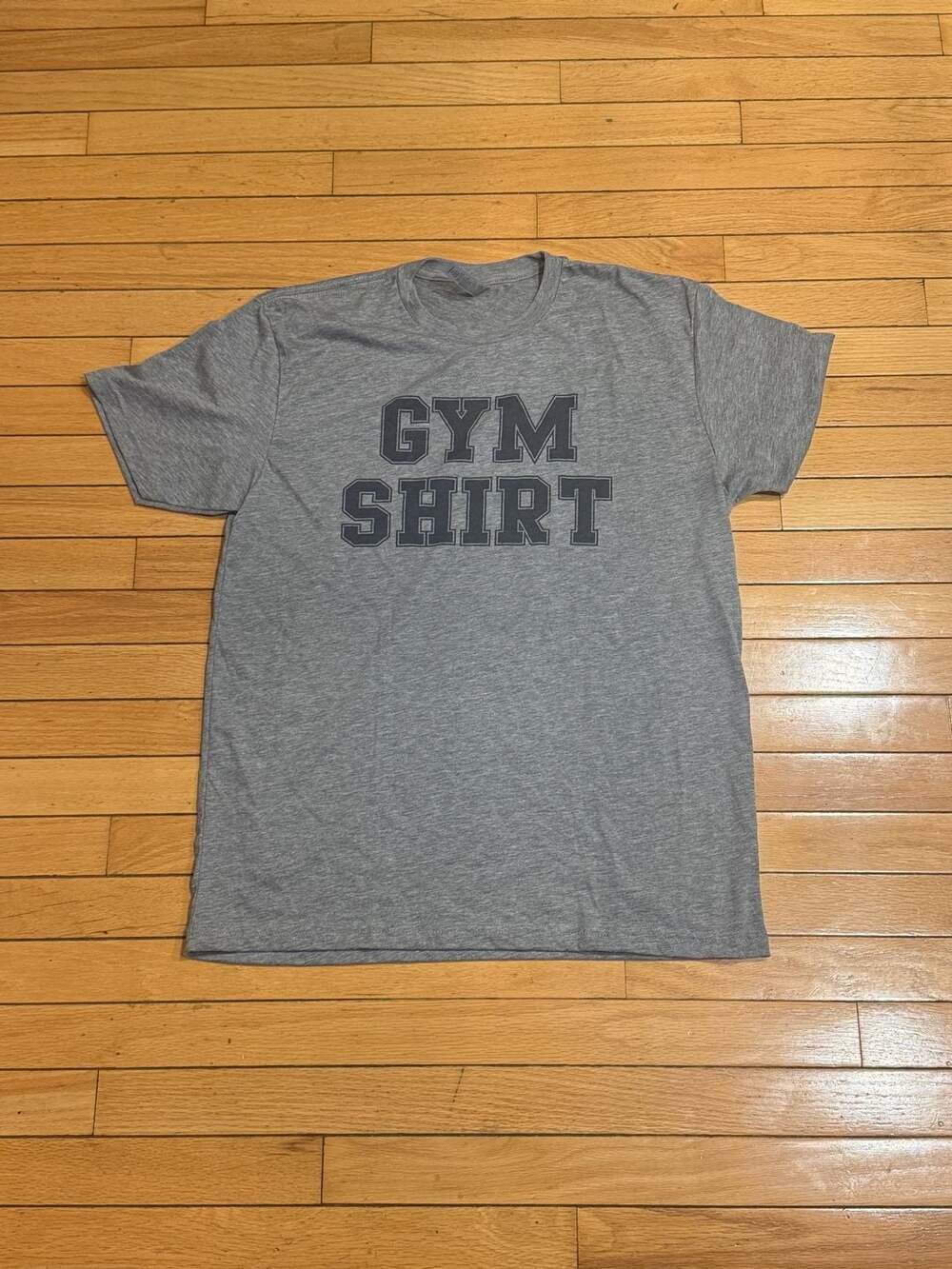 Unbranded Gray Tri-Blend 'GYM SHIRT' Graphic T-Shirt
